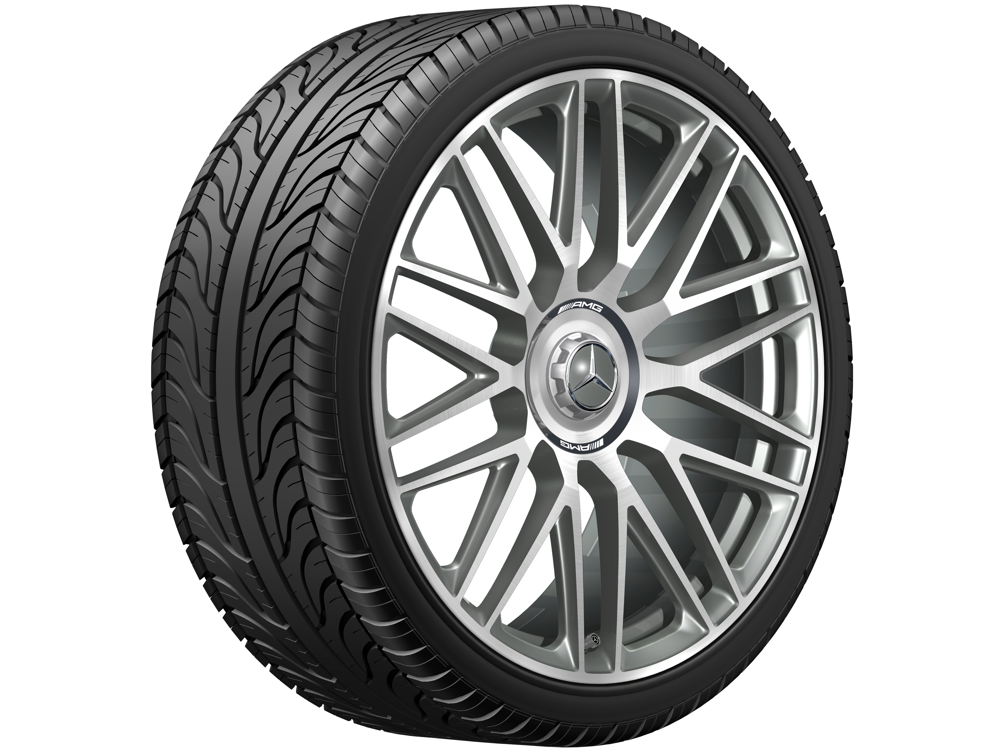 Mercedes-Benz - AMG Schmiederad 10-Doppelspeichen-Design, 21 Zoll, 10,5 J x 21 ET 42, titangrau