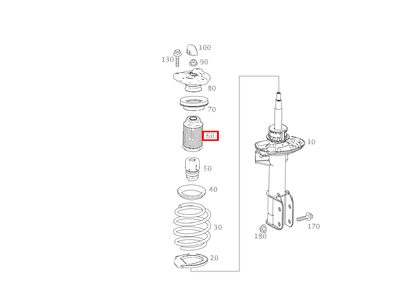 Manschette GLK 350 4MATIC 204