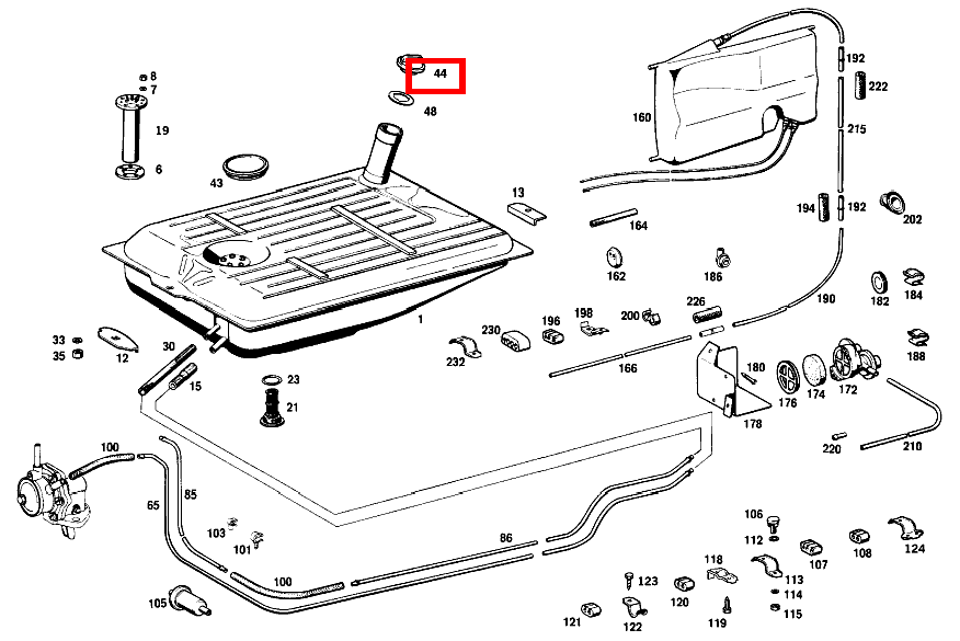 Tankverschluss 240 D 3.0 115 Tankverschluss 240 D 3.0 115