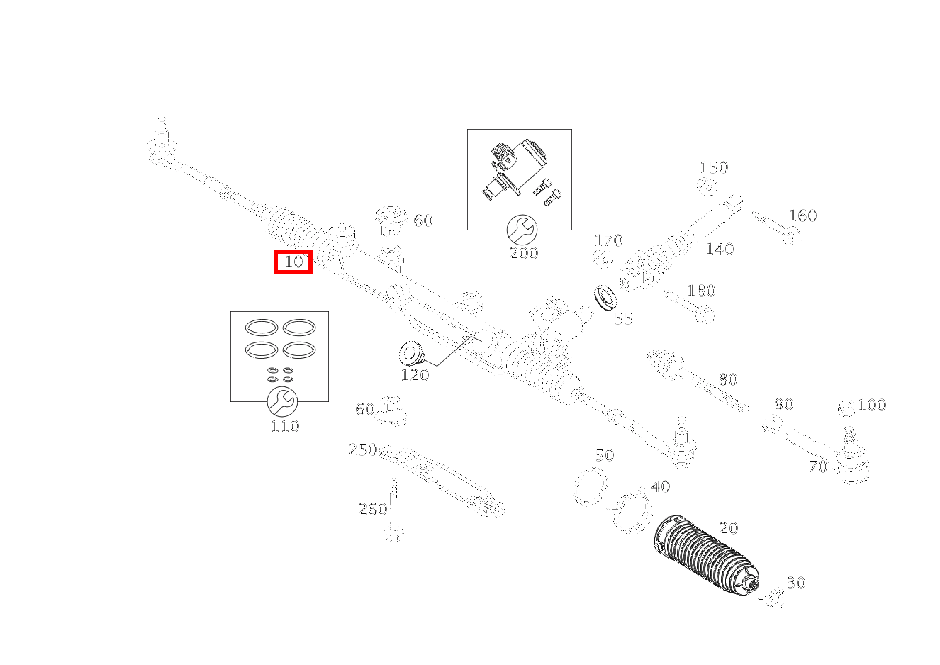 LENKGETRIEBE CLC 180 Sportcoupe BCA 203 LENKGETRIEBE CLC 180 Sportcoupe BCA 203