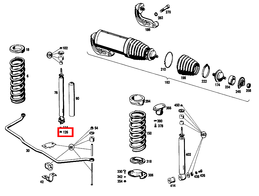 Sechskantmutter M8 280 SEL 4.5 108 Sechskantmutter M8 280 SEL 4.5 108