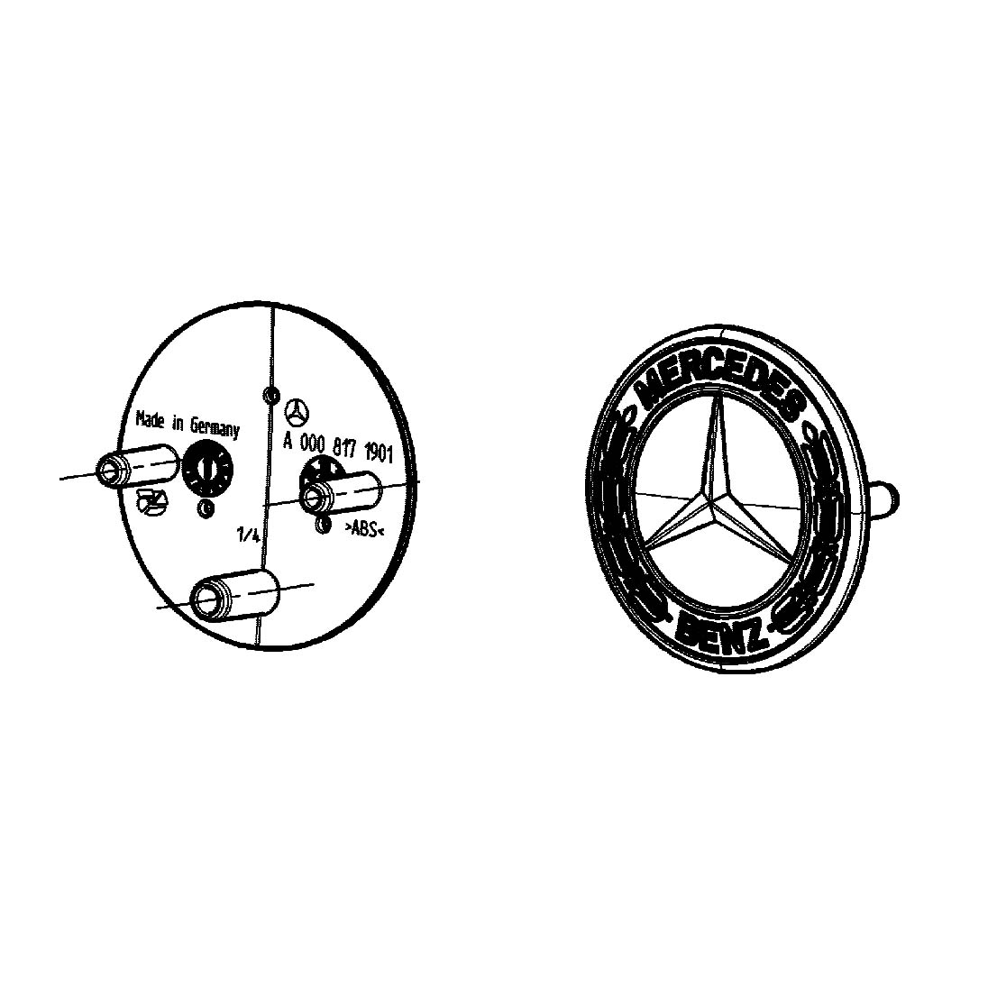 Mercedes-Benz - Teilenummer A0008171901 A0008171901