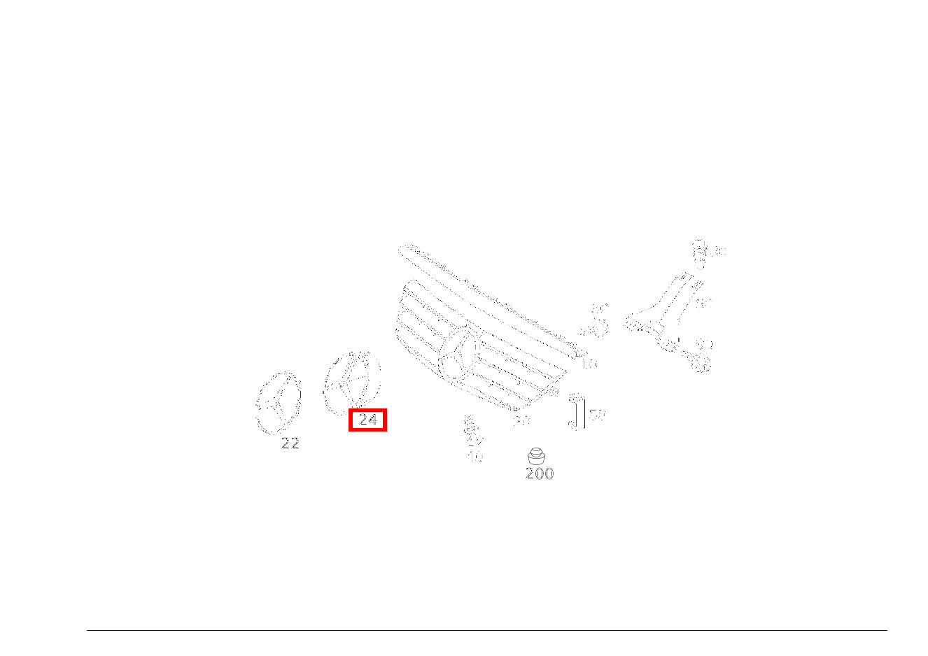 Innenteil MERCEDESSTERN CLC 350 Sportcoupé 203