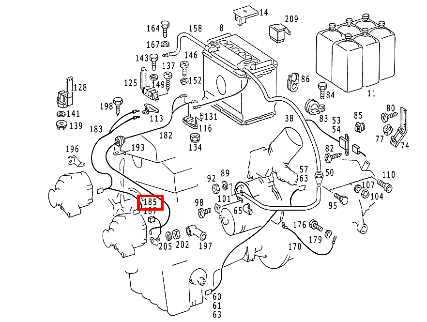 Kupplung, Mechanisch ELEKTRISCHE LEITUNG FUER 2 GENERATOREN; 3-PIN 300TDT/E300DTDT 4M 124 Kupplung, Mechanisch ELEKTRISCHE LEITUNG FUER 2 GENERATOREN; 3-PIN 300TDT/E300DTDT 4M 124