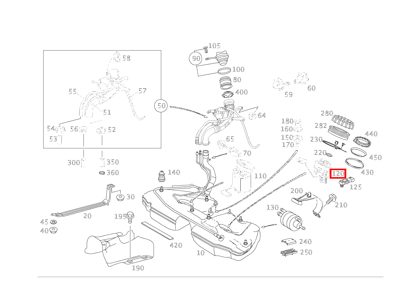 Befestigungsplatte Mit Vorratsgeber; MAPPS/ECE C 320 Sportcoupé 203