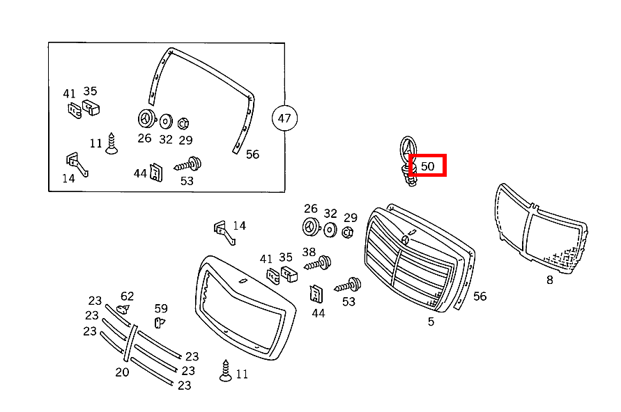 Mercedes-Stern 560 SEL-126 126 Mercedes-Stern 560 SEL-126 126
