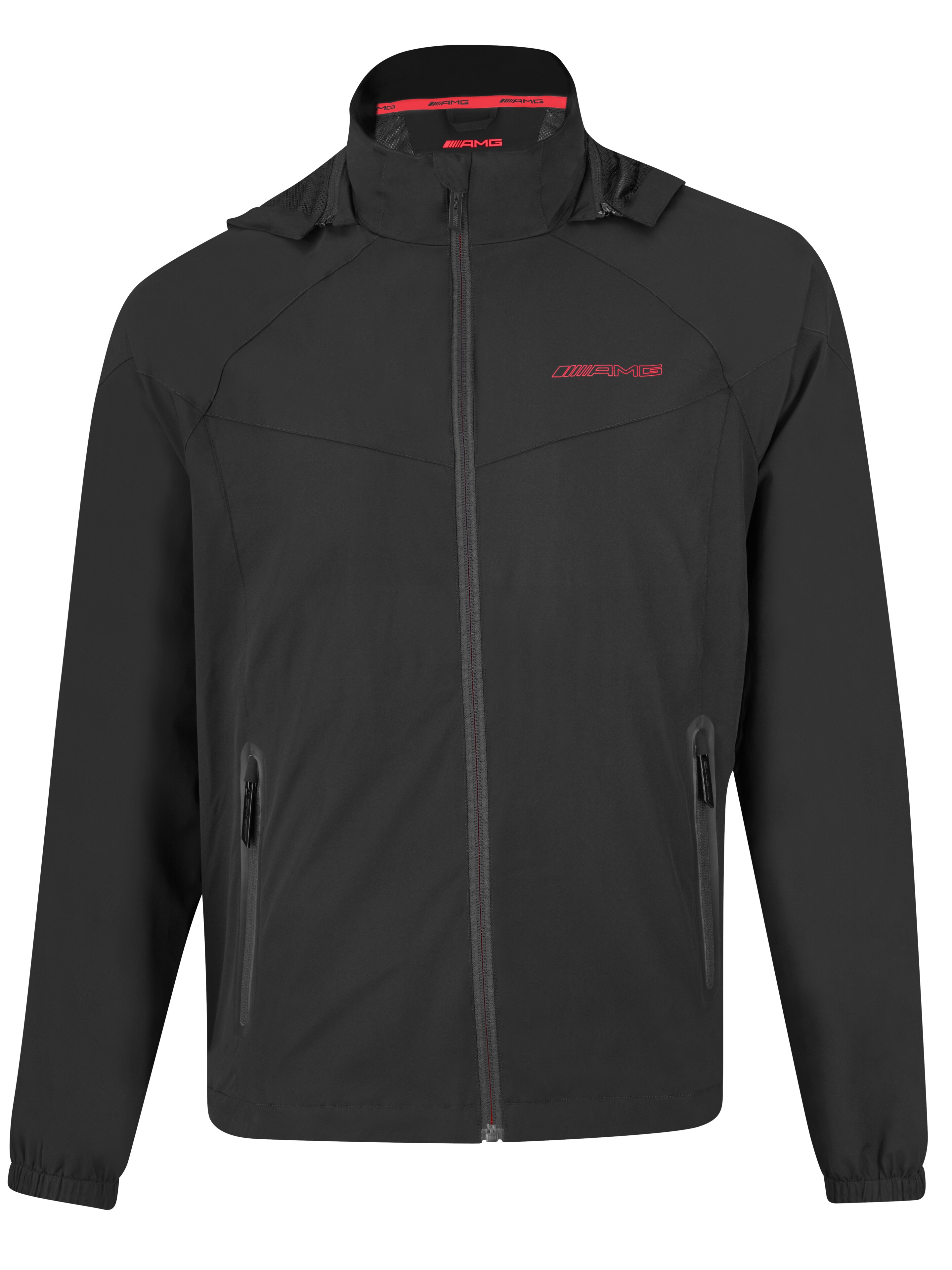 Mercedes-Benz - AMG Regenjacke Herren, schwarz/rot
