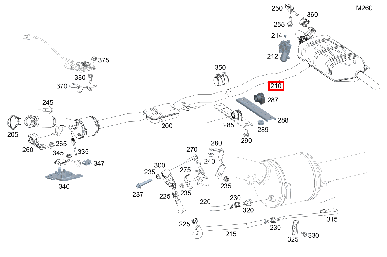 Abgasanlage Hinten für A-Klasse 177 kaufen 