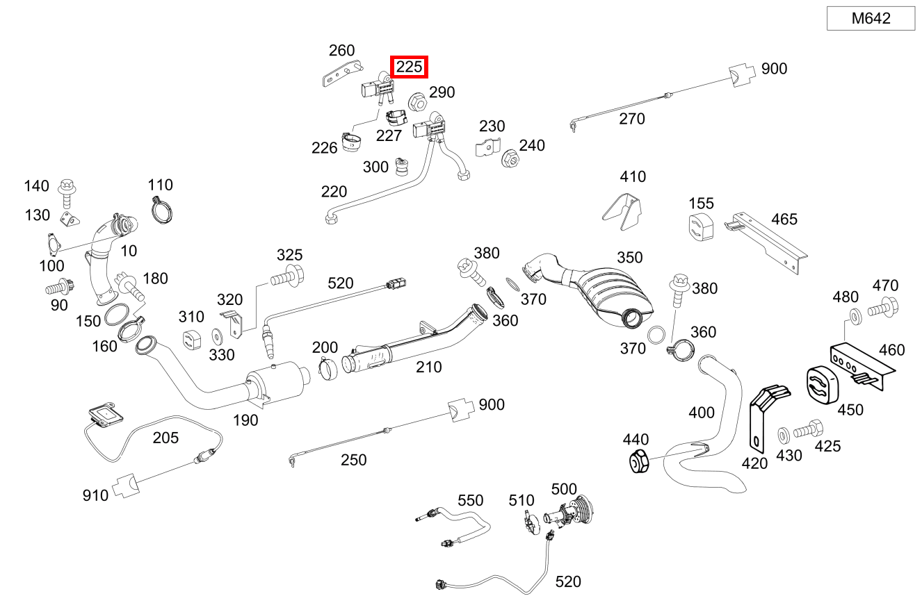 Drucksensor Partikelfilter G 500 Off-Roader lang BCA 463 Drucksensor Partikelfilter G 500 Off-Roader lang BCA 463