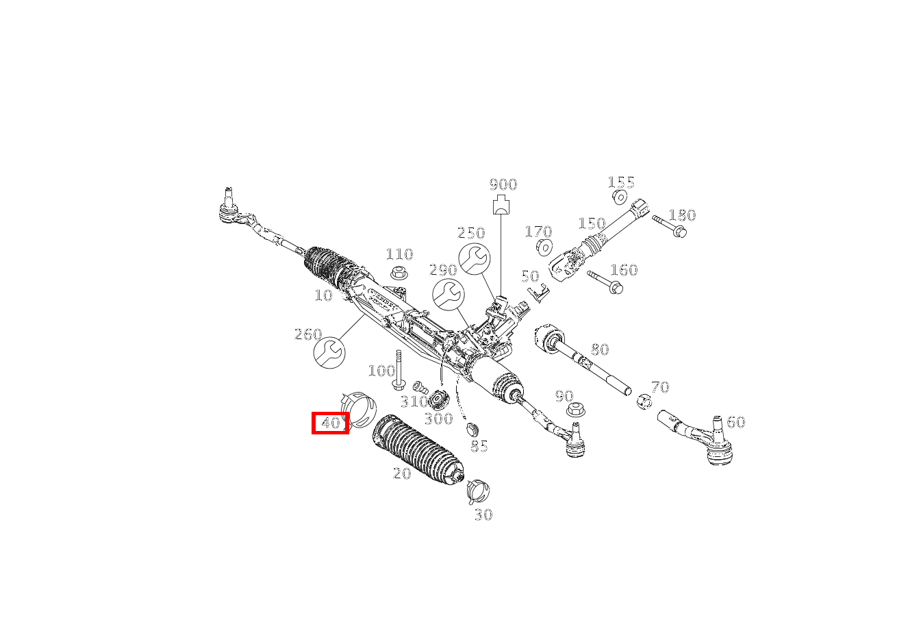 EINOHRKLEMME INNEN; 68 MM C 180 KOMPRESSOR T-Modell BlueEFFICIENCY 240