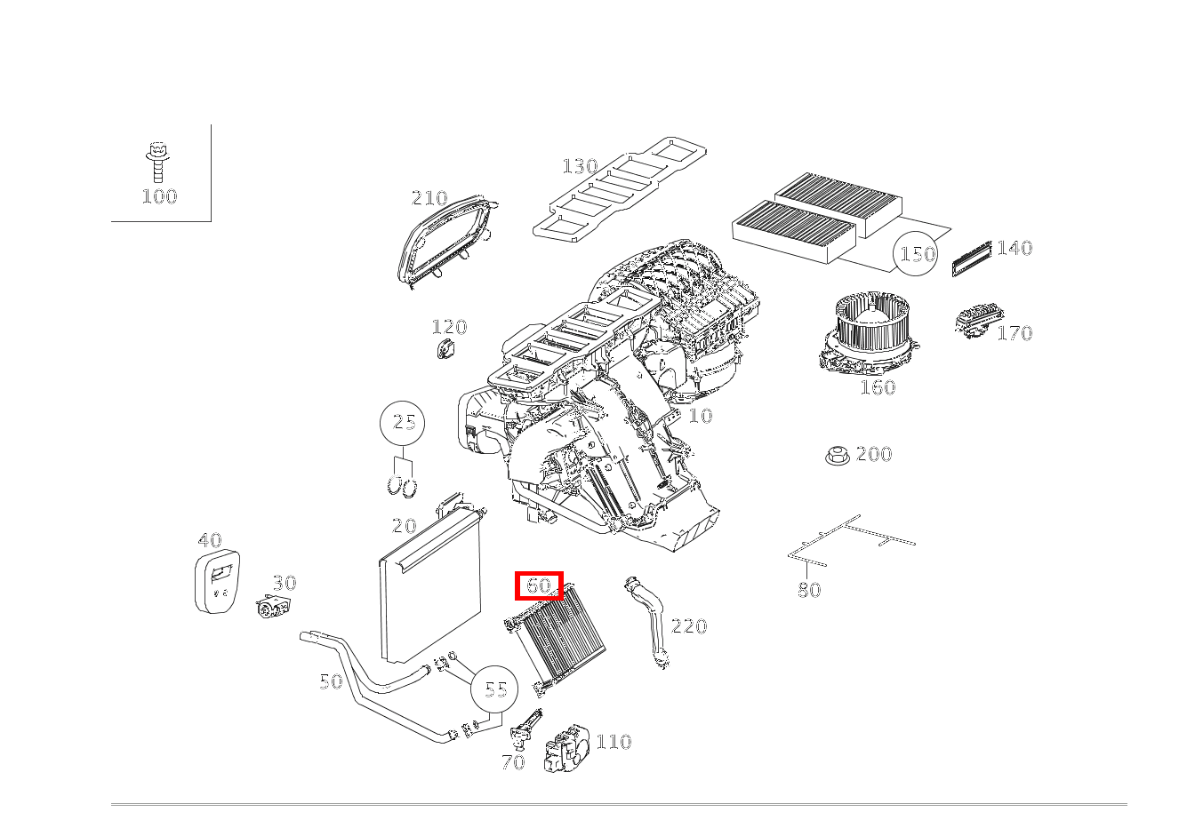 TEILESATZ WAERMETAUSCHER KLIMAANLAGE Mercedes-AMG GLE 63 S 4MATIC Coupé 292 TEILESATZ WAERMETAUSCHER KLIMAANLAGE Mercedes-AMG GLE 63 S 4MATIC Coupé 292