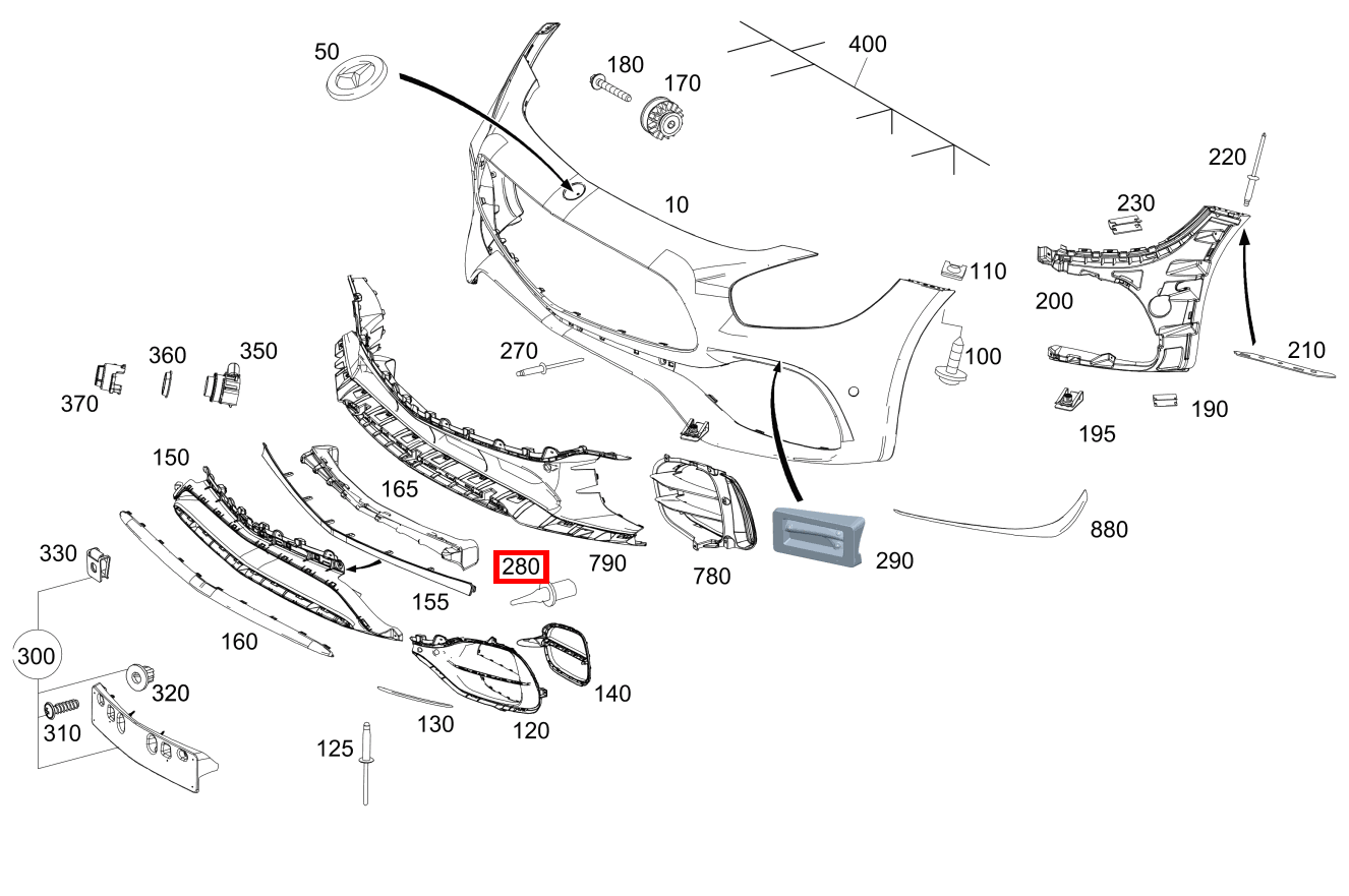 Temperatursensor AUSSENTEMPERATURFUEHLER Mercedes-AMG GT Roadster 190