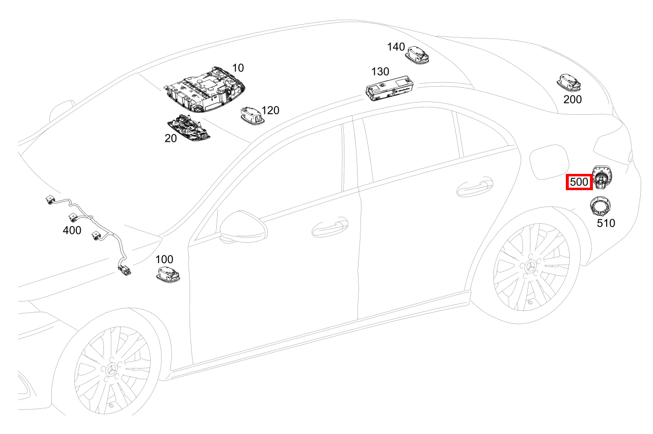 Steckdose Im Kofferraum links A 250 e Limousine 177 Steckdose Im Kofferraum links A 250 e Limousine 177