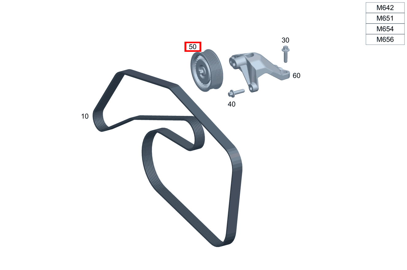 Umlenkrolle Für Keilrippenriemen GLC 350 d 4MATIC Off-Roader 253 Umlenkrolle Für Keilrippenriemen GLC 350 d 4MATIC Off-Roader 253