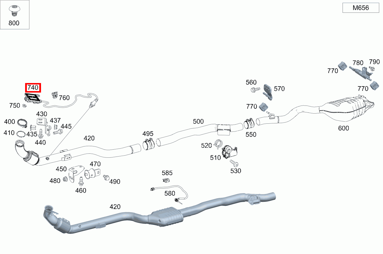 Nox-Sensor Nach Katalysator CLS 400 d 4MATIC Coupé 257 Nox-Sensor Nach Katalysator CLS 400 d 4MATIC Coupé 257
