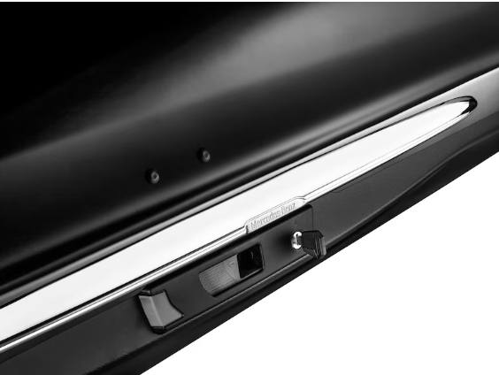 Griffleiste, für Mercedes-Benz Dachbox Chrom, verchromt Griffleiste, für Mercedes-Benz Dachbox Chrom, verchromt