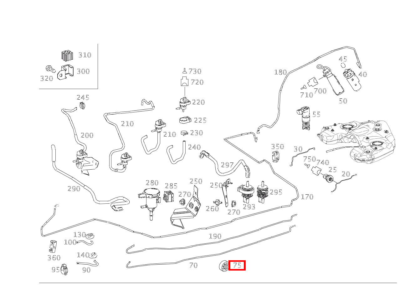 Gummiring KRAFTSTOFFLEITUNG R 63 AMG 4 MATIC 251 Gummiring KRAFTSTOFFLEITUNG R 63 AMG 4 MATIC 251