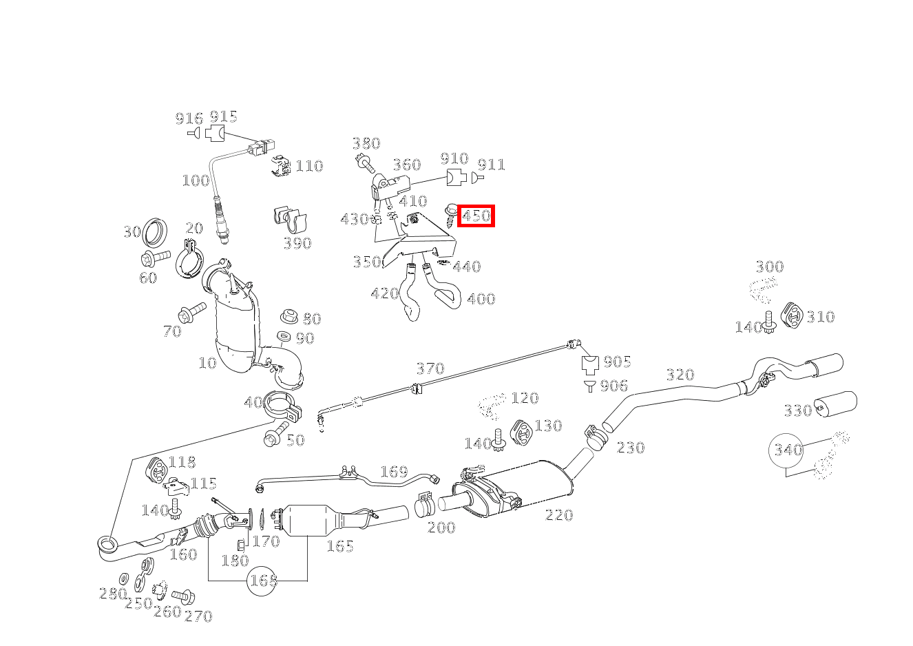 Blechschraube BEFESTIGUNG HALTER; 4.8X16 A 200 CDI CP 169