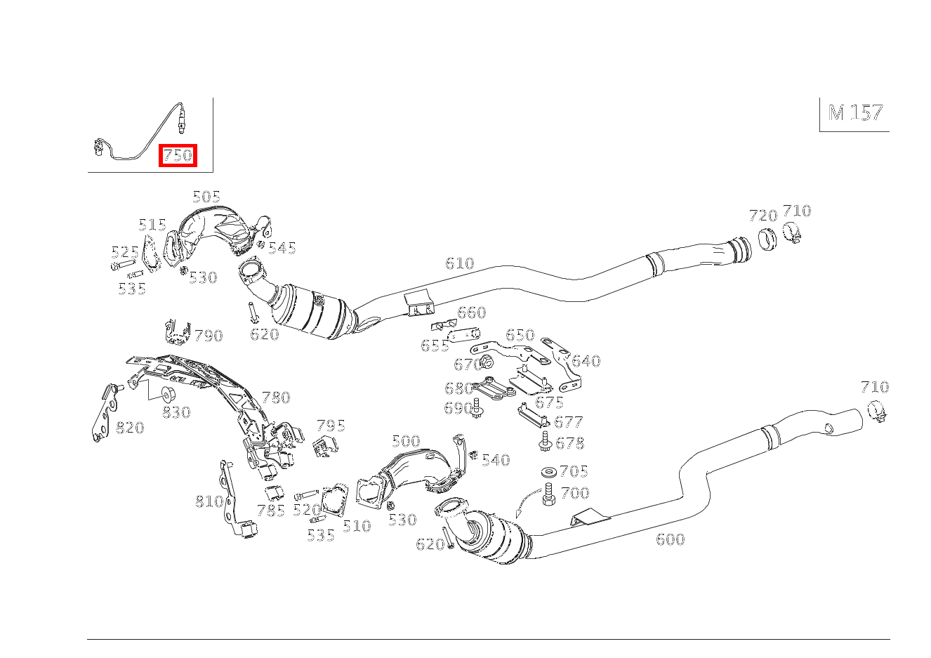 Lambdasonde LAMBDASONDE RECHTS VOR KATALYSATOR E 63 T AMG 212