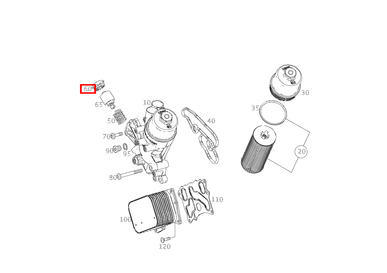 OELFILTERDECKEL SLK55 AMG 172 OELFILTERDECKEL SLK55 AMG 172
