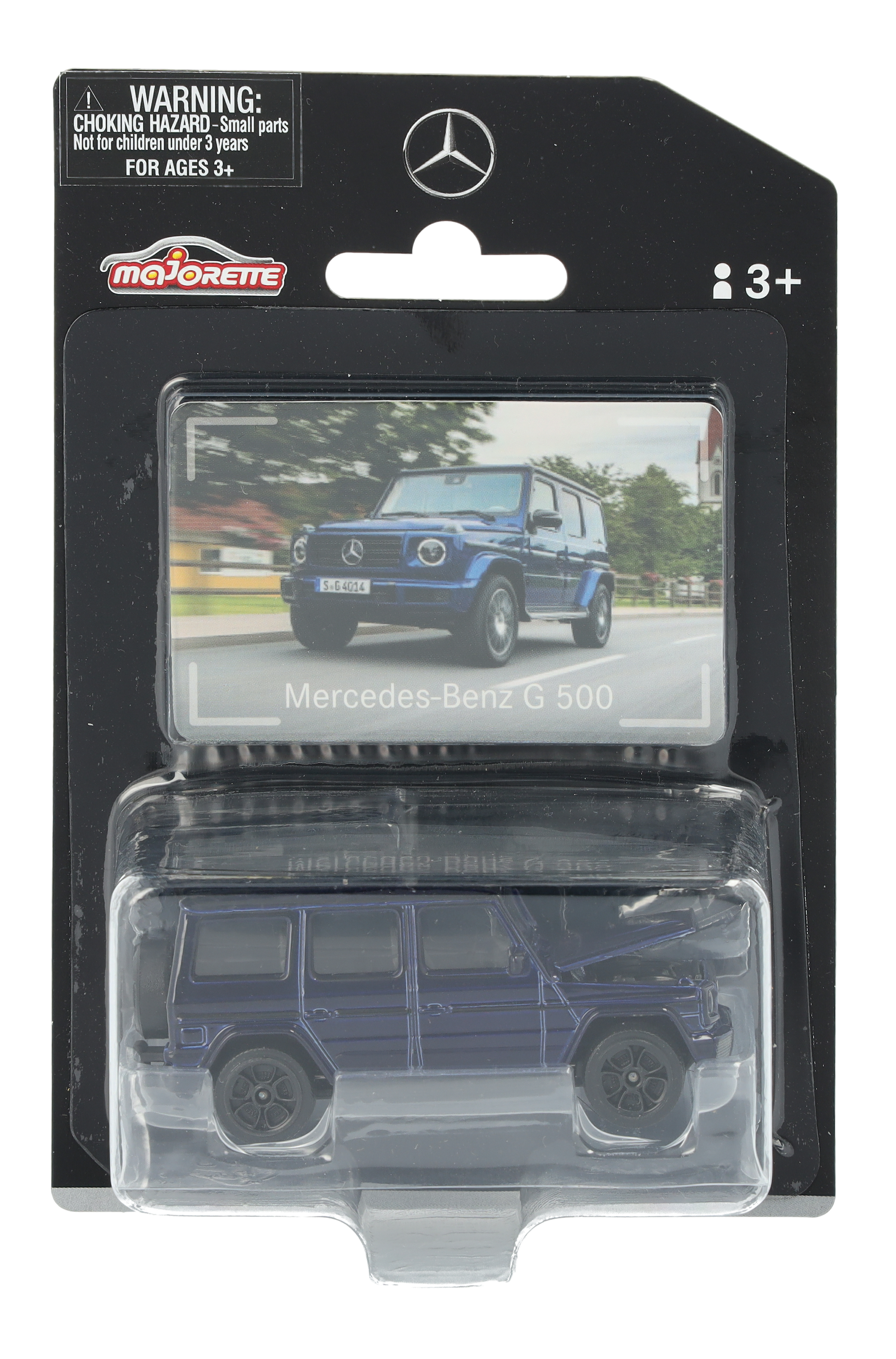 Mercedes-Benz - G-Klasse, Geländewagen, AMG Line, W463 mysticblau, Majorette, 7,62 cm (3 Zoll)