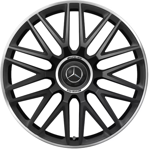 AMG Schmiederad 10-Speichen-Design, 21 Zoll, 9,5 J x 21 ET 56, schwarz matt