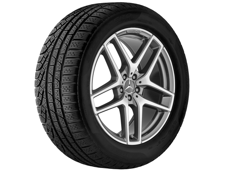 Original AMG 19 Zoll AMG 5-Doppelspeichen-Rad titangrau 