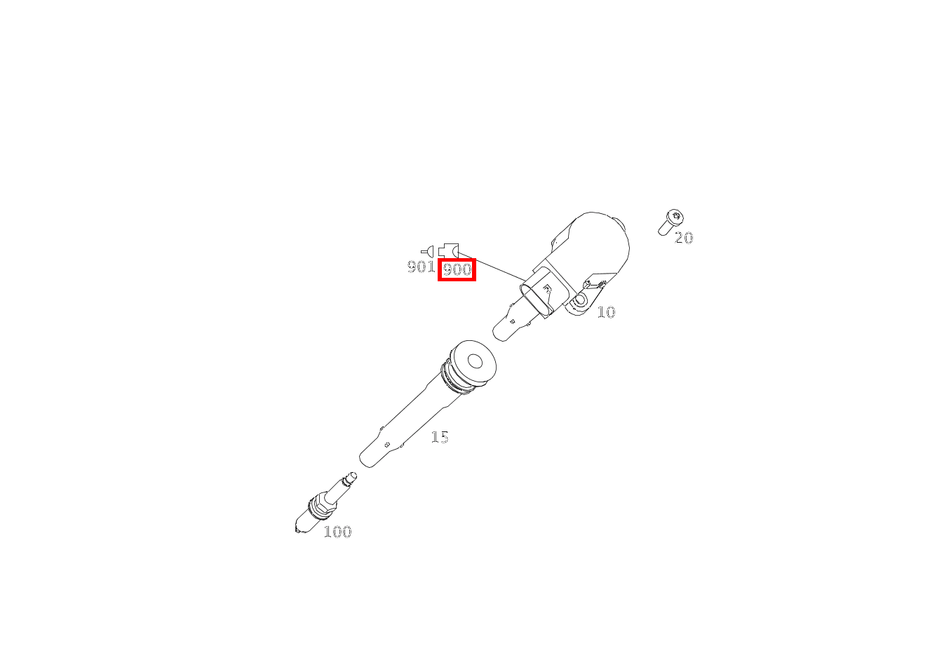 Stecker Zündspule T 1/1-T1/8; 4 PIN E 63 AMG T-Modell 211