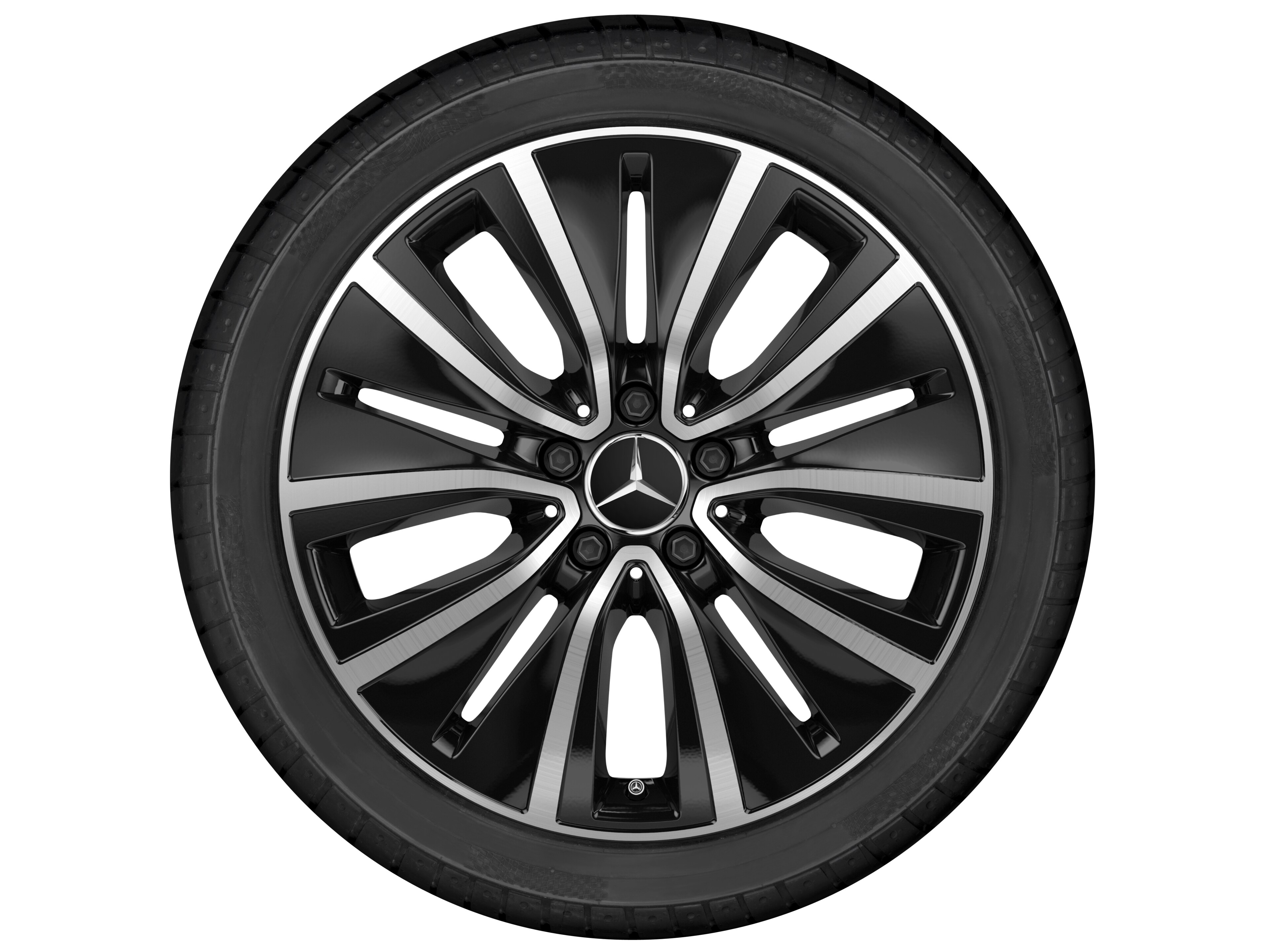 Mercedes-Benz - 10-Loch-Rad, 45,7 cm (18 Zoll), glanzgedreht 10-Loch-Rad, 45,7 cm (18 Zoll), glanzgedreht