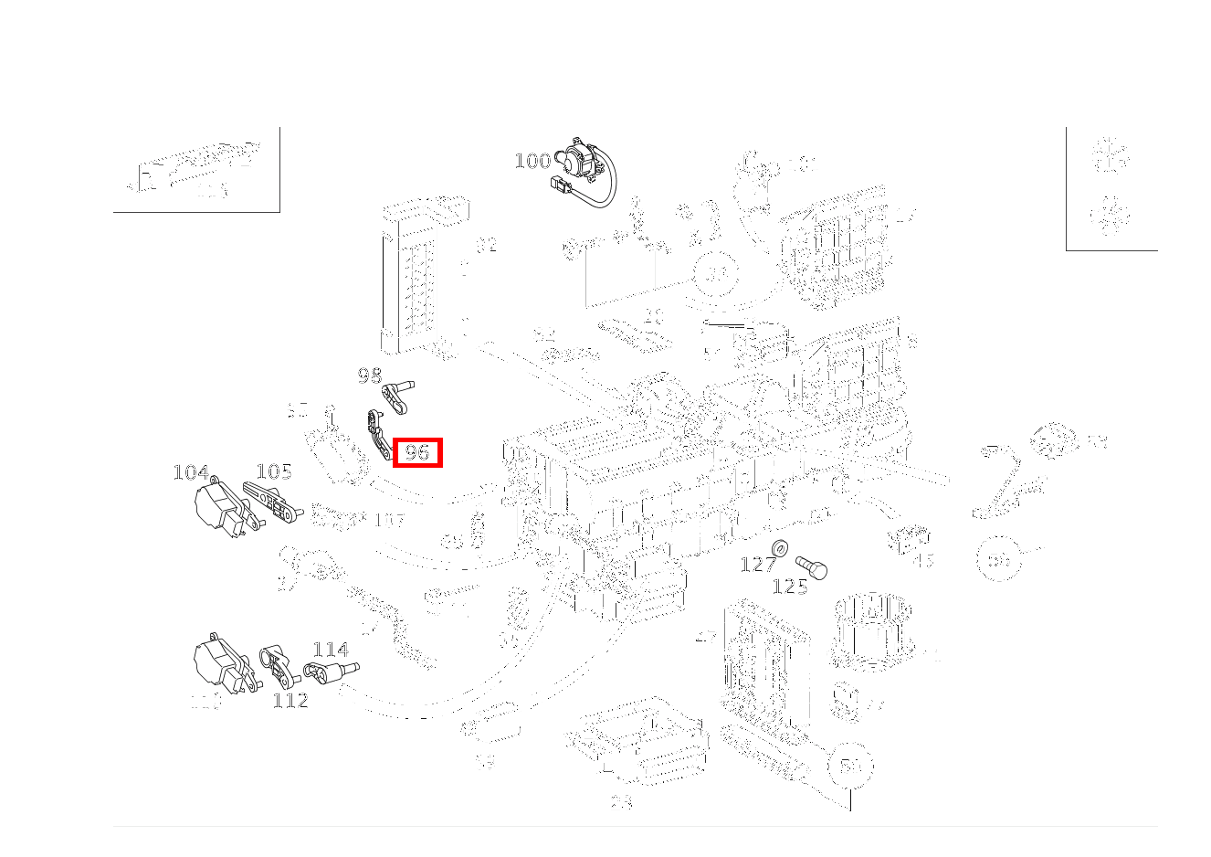 BEDIENHEBEL ML 55 AMG Off-Roader 163