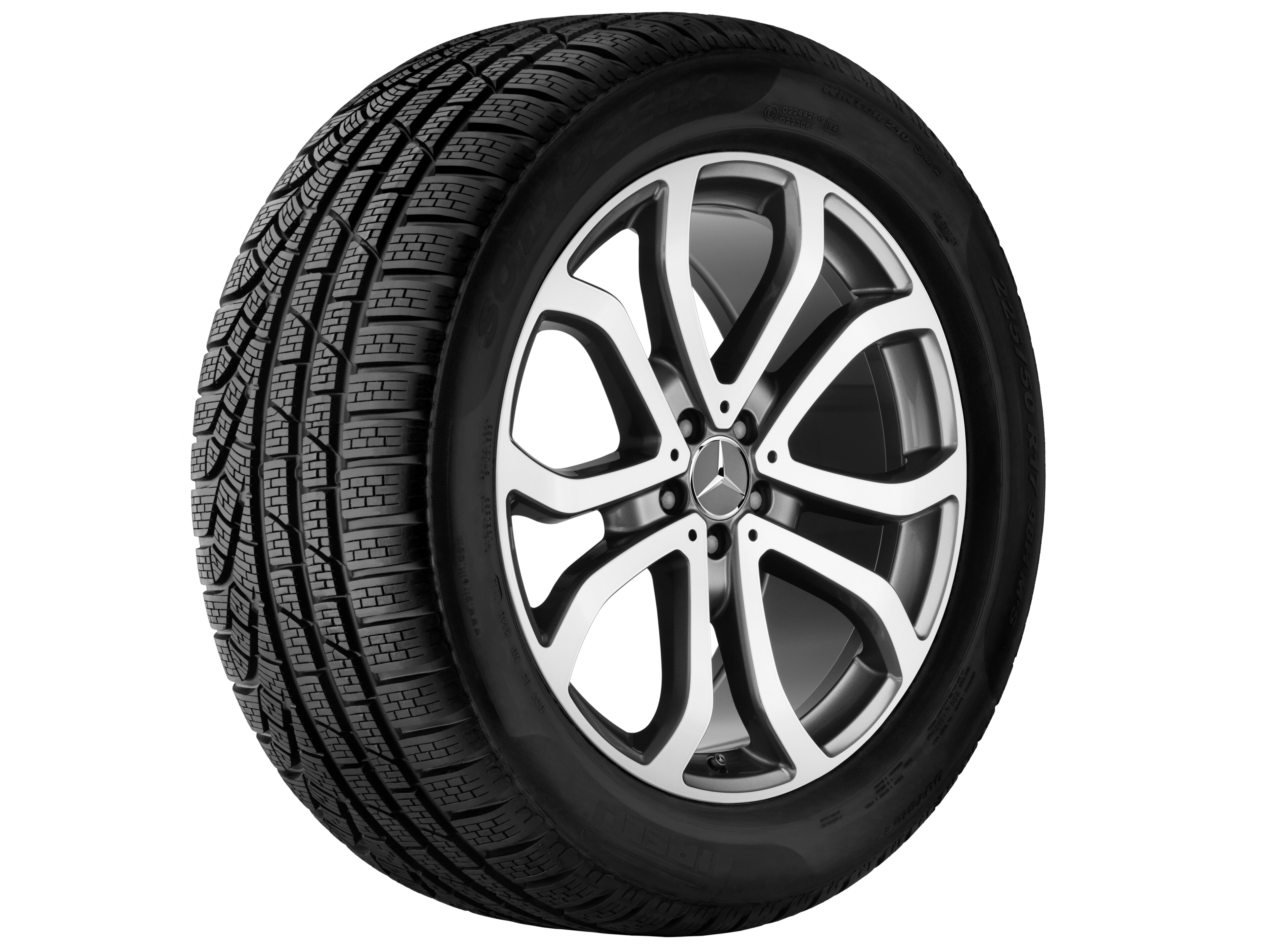 Mercedes-Benz - 5-Doppelspeichen-Rad, 53,3 cm (21 Zoll), glan 5-Doppelspeichen-Rad, 53,3 cm (21 Zoll), glan