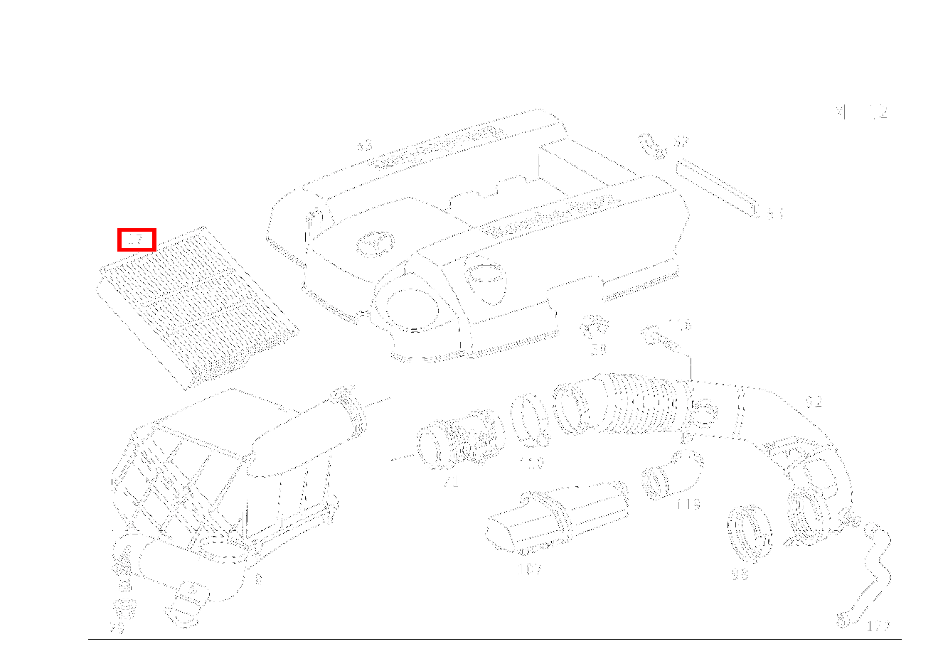 Filtereinsatz MANN&HUMMEL CLK 320 V6 Cabrio 208