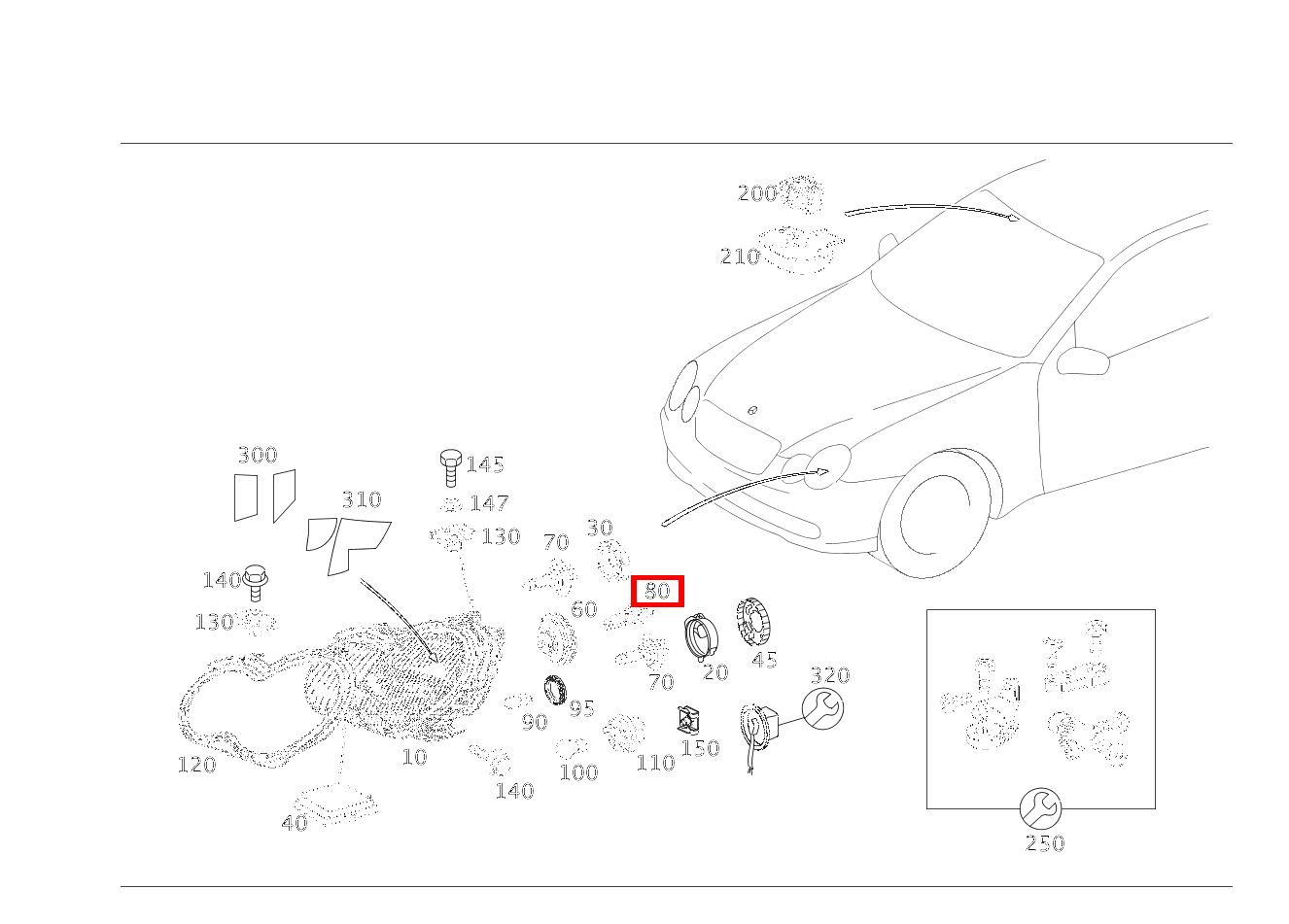 GASENTLAD.LAMPE RECHTS; D1S-35W-BIXENON CLC 180 Sportcoupe BCA 203
