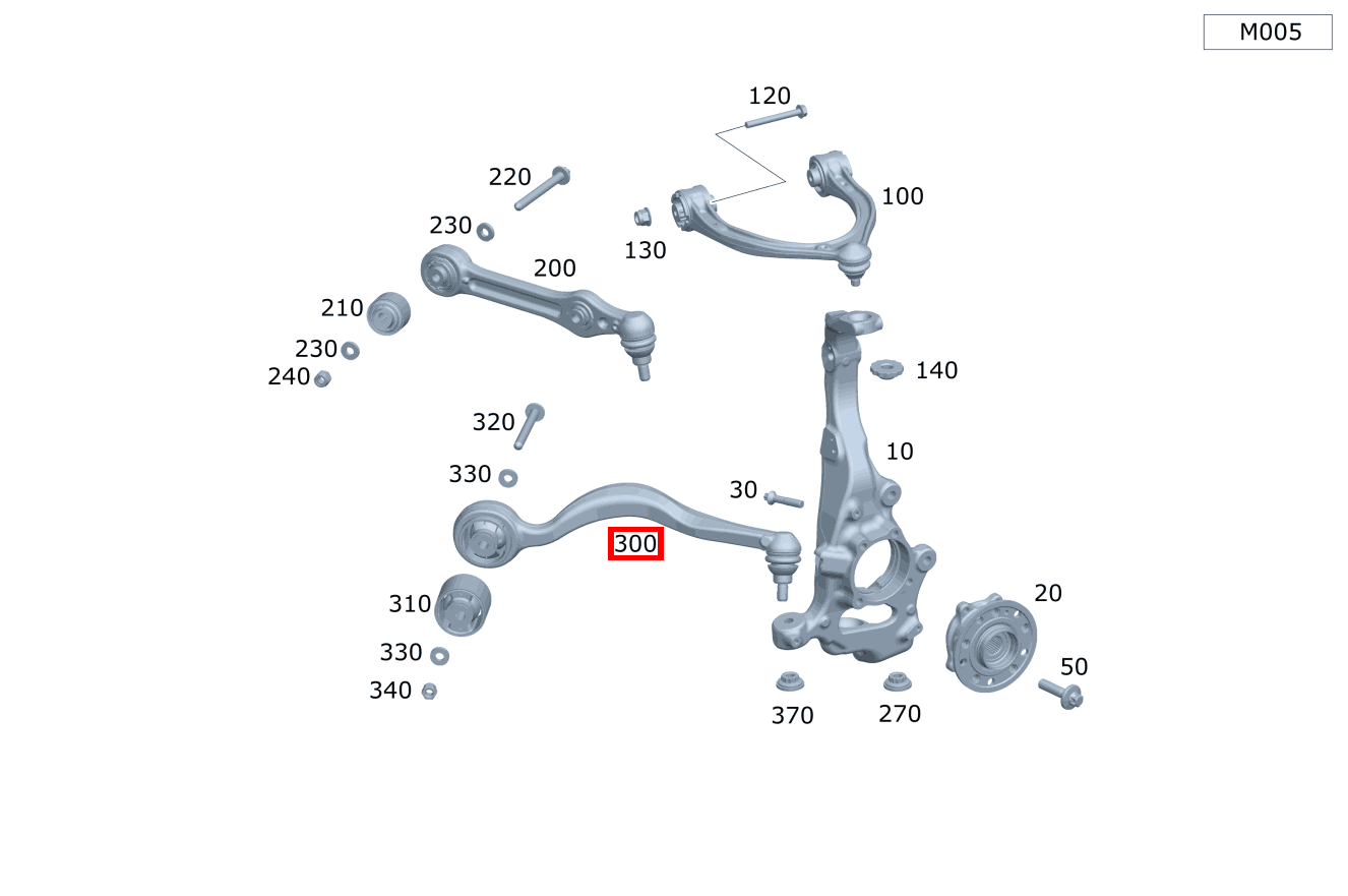 Zugstrebe Links E 300 de 4MATIC T-Modell 253
