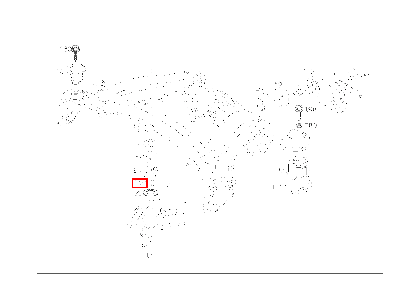 Abstandsscheibe HINTERACHSGETRIEBE AN QUERBRUECKE VORN; 2mm CLK 63 AMG Cabriolet 209 Abstandsscheibe HINTERACHSGETRIEBE AN QUERBRUECKE VORN; 2mm CLK 63 AMG Cabriolet 209