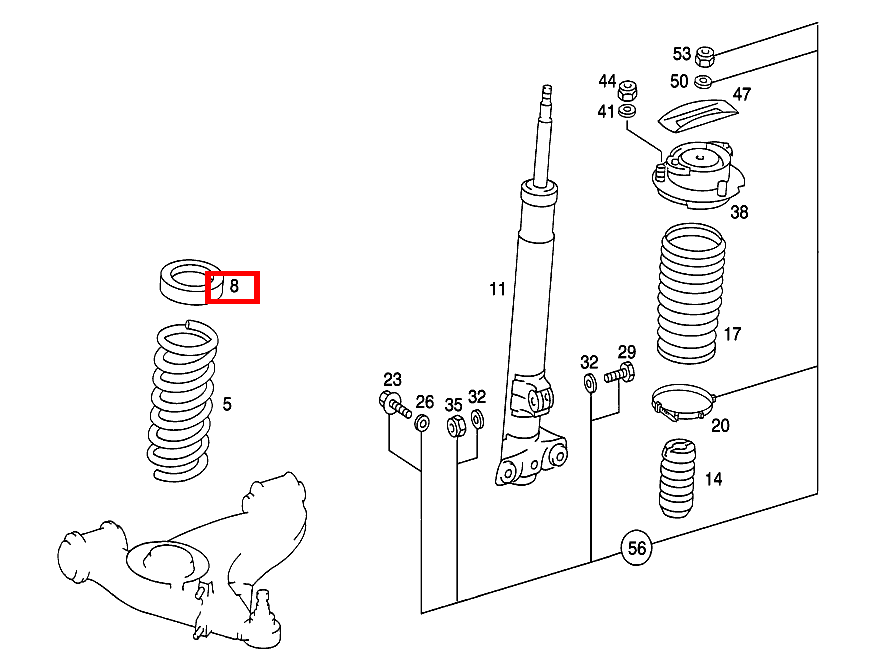 Schraubenfederbeilage NACH BEDARF;NOPPENZAHL: 2 (13 MM) 190 D 2.5 Turbo 201 Schraubenfederbeilage NACH BEDARF;NOPPENZAHL: 2 (13 MM) 190 D 2.5 Turbo 201