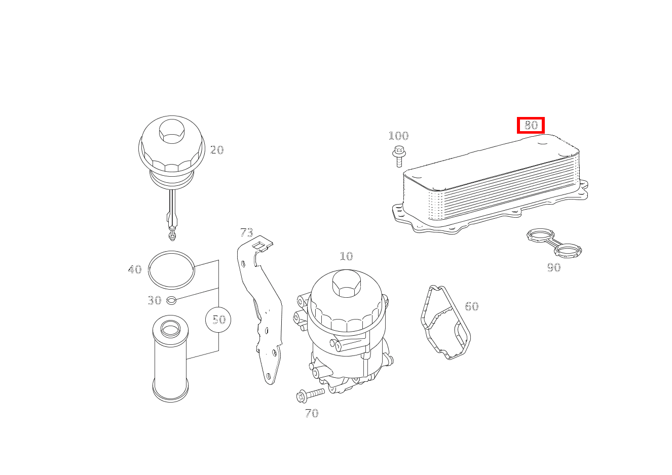 Ölkühler GL420CDI 4M 164 Ölkühler GL420CDI 4M 164
