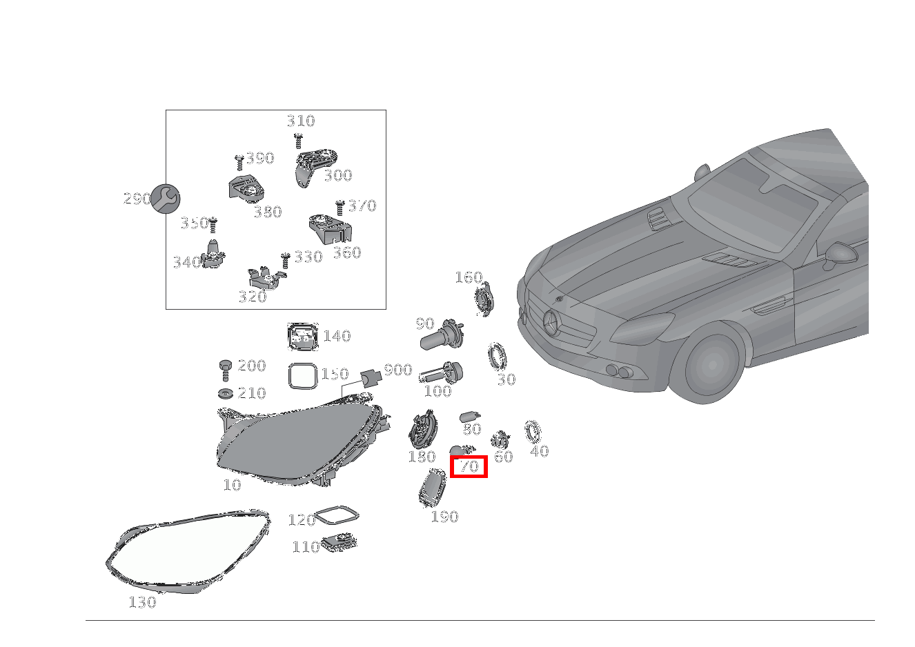 Glühlampe Blinklicht rechts; 12V-21W SLK350 BE 172 Glühlampe Blinklicht rechts; 12V-21W SLK350 BE 172