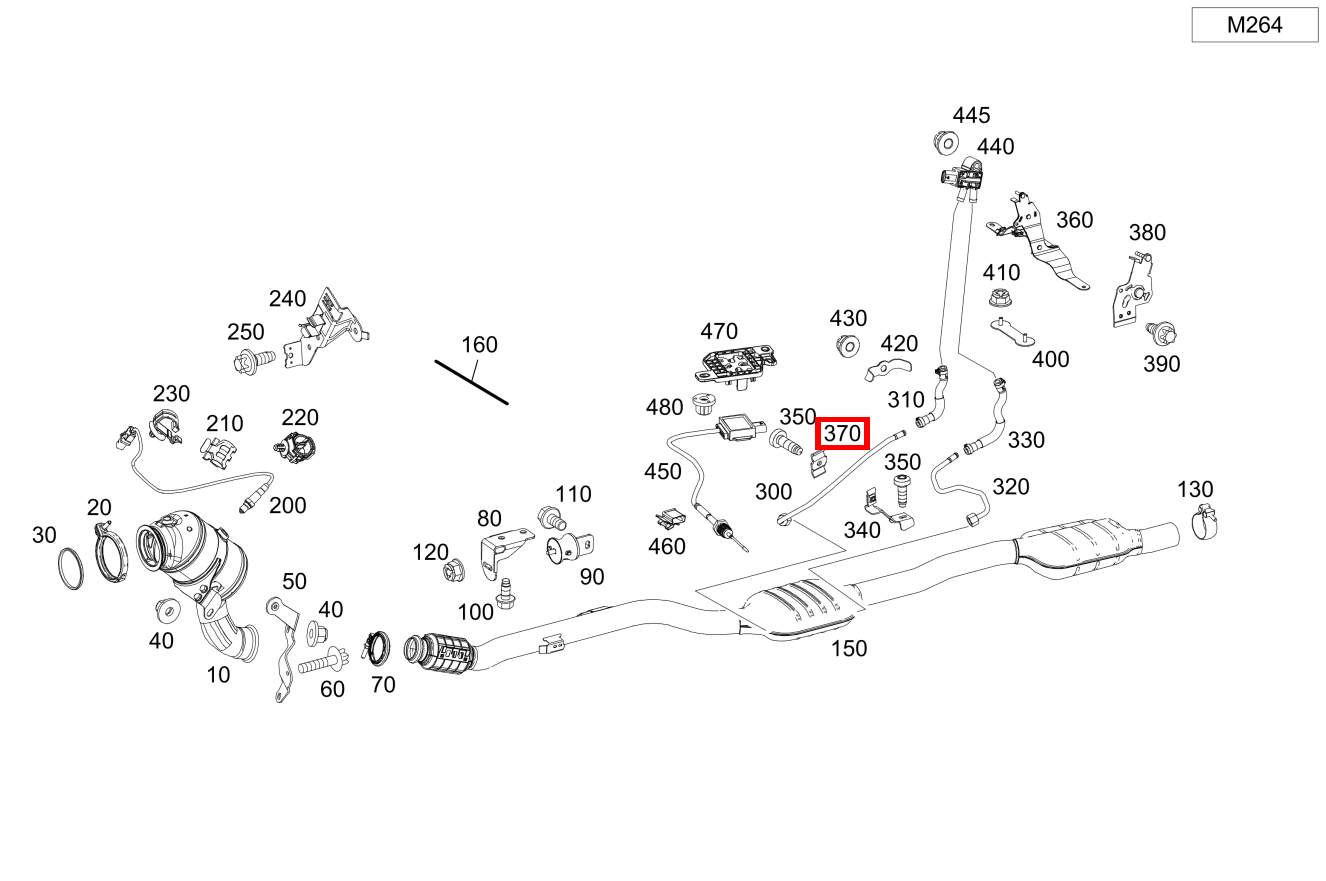 Lasche Befestigung Druckleitung C 300 4MATIC Cabriolet 205