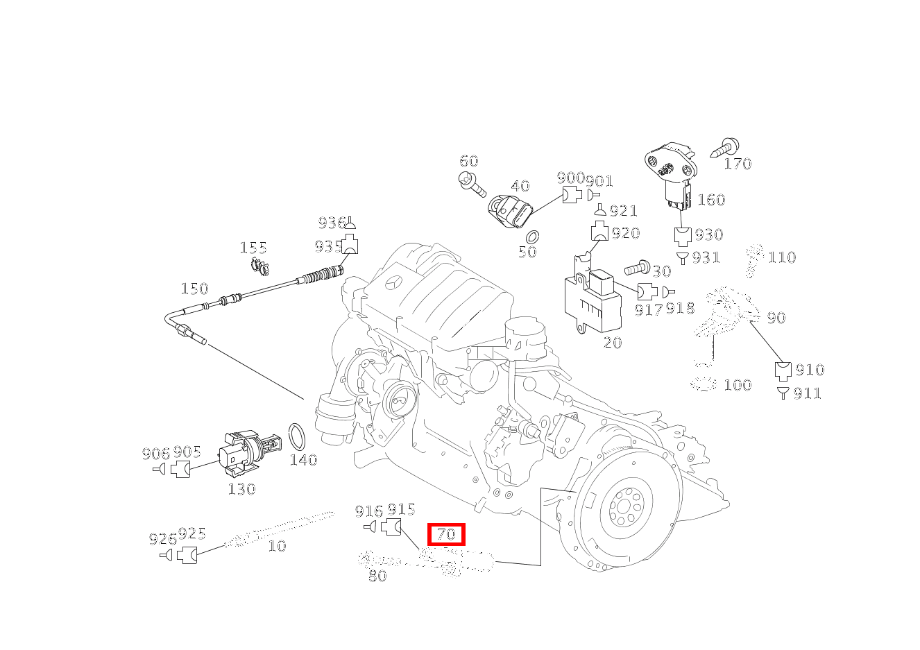 Positionssensor Kurbelwelle A 200 CDI CP 169 Positionssensor Kurbelwelle A 200 CDI CP 169