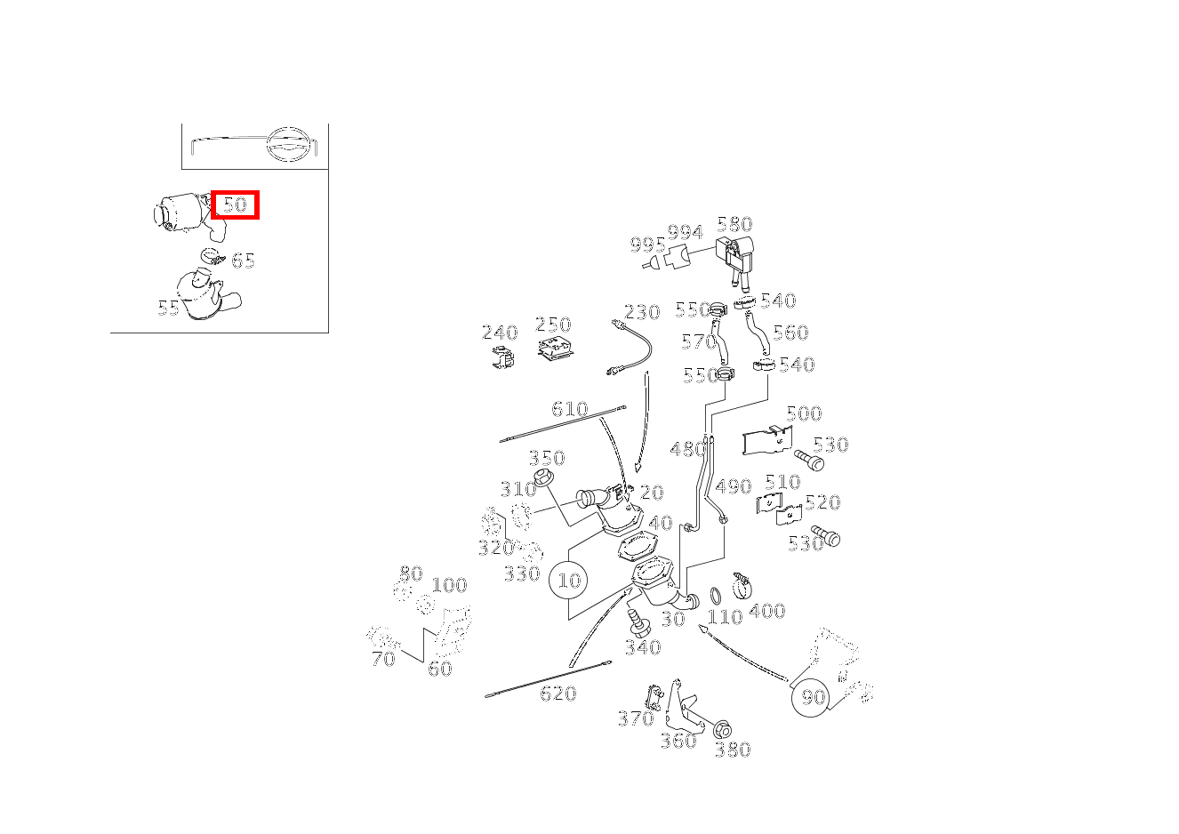 Katalysator An Auspuffrohr E 200 KOMPRESSOR Limousine 211