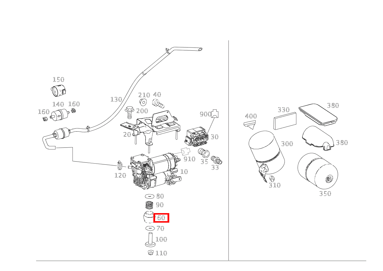 PUFFER MIT DURCHGANGSLOCH KOMPRESSOR AN HALTER Mercedes-AMG GLE 43 4MATIC Coupé 293 PUFFER MIT DURCHGANGSLOCH KOMPRESSOR AN HALTER Mercedes-AMG GLE 43 4MATIC Coupé 293