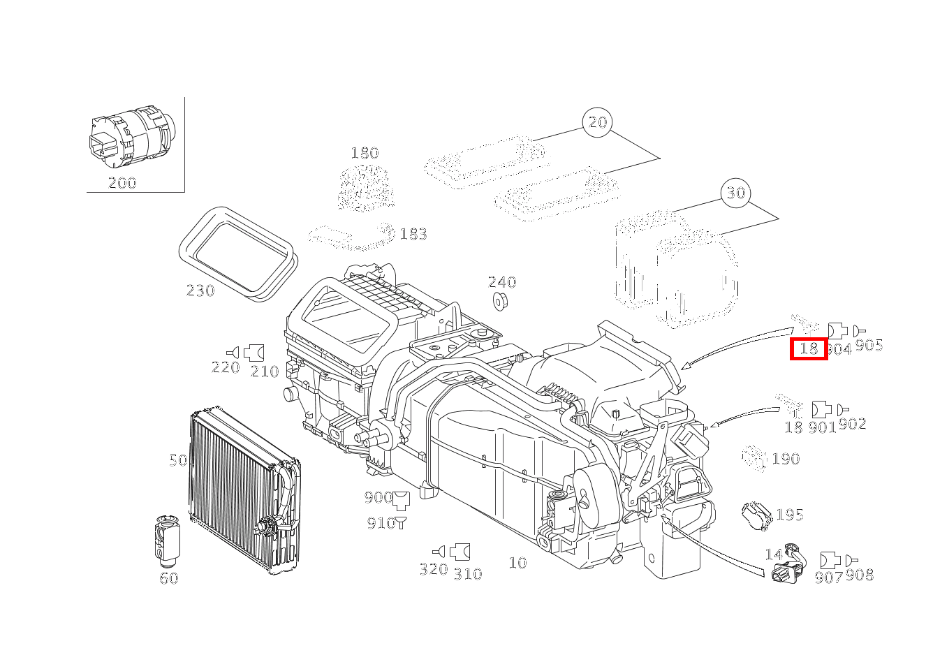 Temperatursensor WAERMETAUSCHER Maybach 62 S (langer Radstand) 240