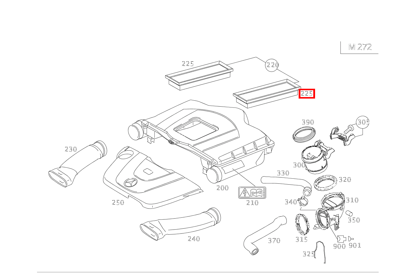 Filtereinsatz SLK 350 Roadster Sportmotor 171 Filtereinsatz SLK 350 Roadster Sportmotor 171