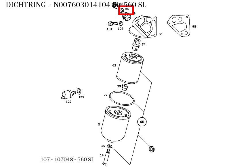 Dichtring 560 SL 107