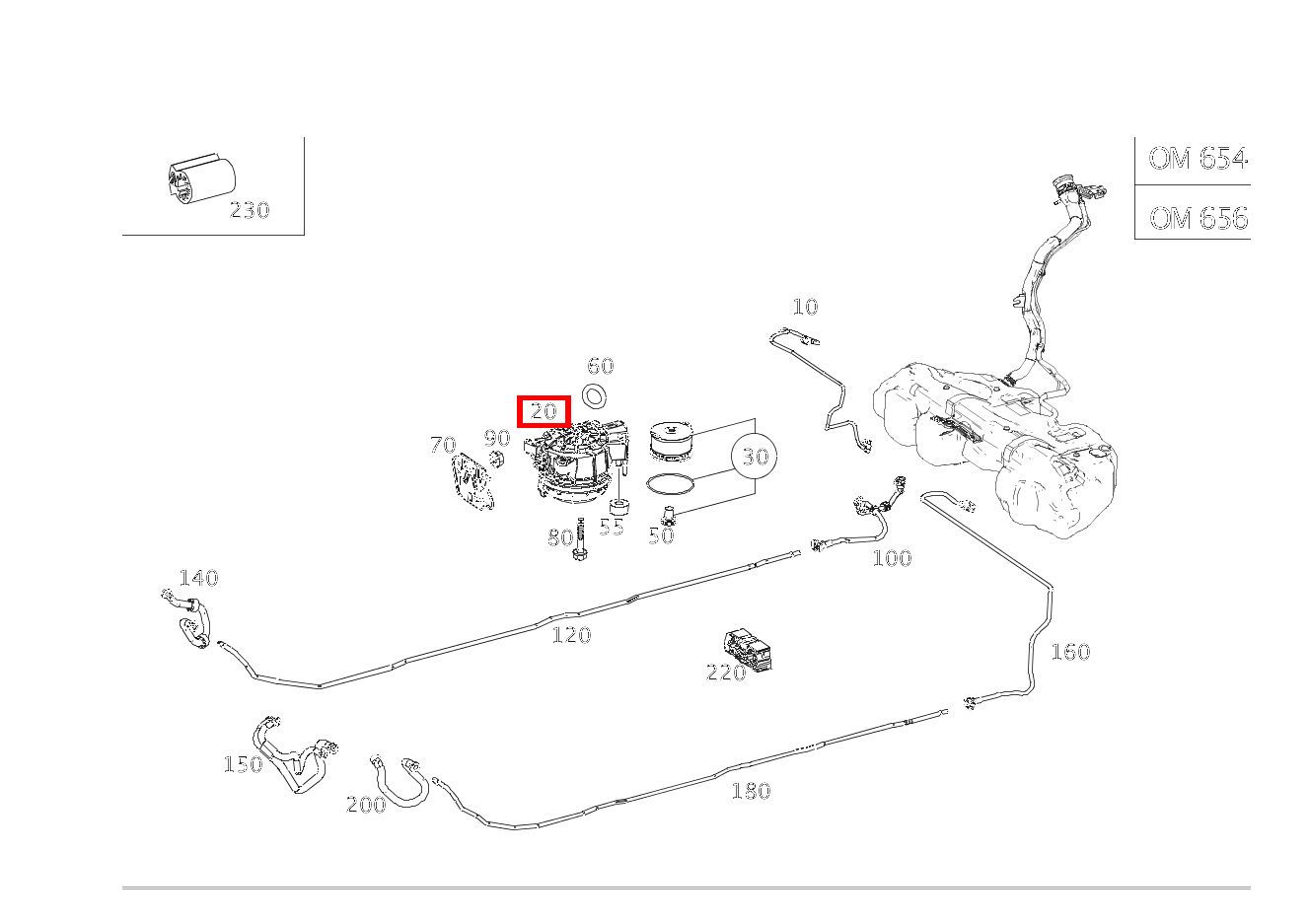 Kraftstofffilter UNTER TANK E 400 d 4MATIC T-Modell All-Terrain 213 Kraftstofffilter UNTER TANK E 400 d 4MATIC T-Modell All-Terrain 213