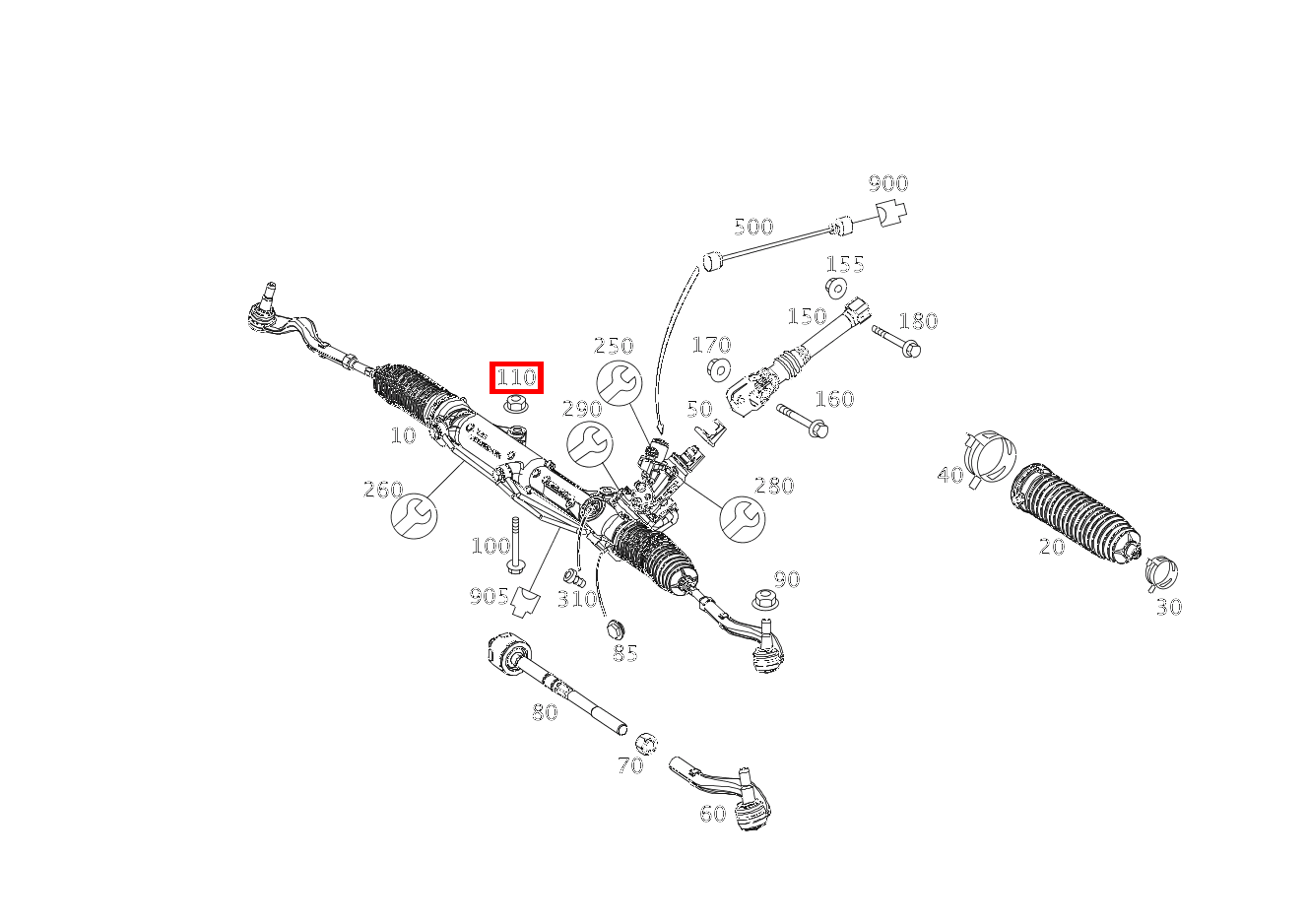 Mutter LENKUNG AN INTEGRALTRAEGER HINTEN; M12X1.5 E 220 CDI T-Modell 253 Mutter LENKUNG AN INTEGRALTRAEGER HINTEN; M12X1.5 E 220 CDI T-Modell 253