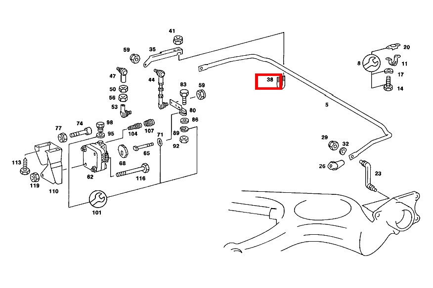 Bügel HEBEL AN DREHSTAB 230 TE 123 Bügel HEBEL AN DREHSTAB 230 TE 123