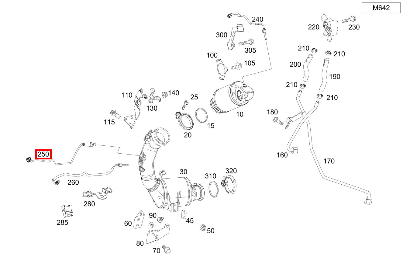 Lambdasonde Vor Partikelfilter GLC 350 d 4MATIC Off-Roader 253 Lambdasonde Vor Partikelfilter GLC 350 d 4MATIC Off-Roader 253