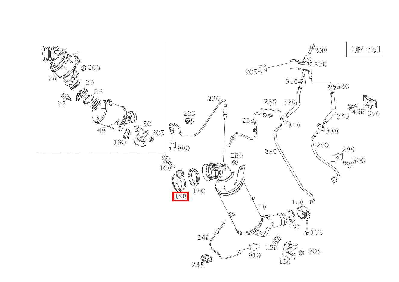 Rohrschelle Abgasanlage KATALYSATOR AN TURBOLADER E300T BT H 212 Rohrschelle Abgasanlage KATALYSATOR AN TURBOLADER E300T BT H 212
